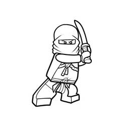 Dessin à colorier: Ninja (Personnages) #147926 - Coloriages à imprimer
