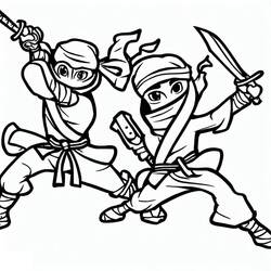 Coloriage Ninja (Personnages) #187789 à imprimer et colorier