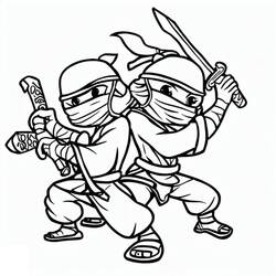 Coloriage Ninja (Personnages) #187790 à imprimer et colorier