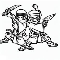 Coloriage Ninja (Personnages) #187791 à imprimer et colorier
