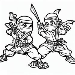 Coloriage Ninja (Personnages) #187792 à imprimer et colorier