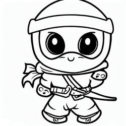 Coloriage Ninja (Personnages) #187798 à imprimer et colorier