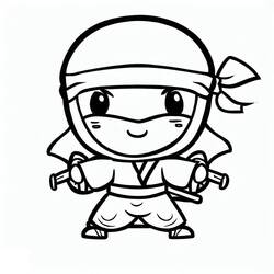 Coloriage Ninja (Personnages) #187800 à imprimer et colorier