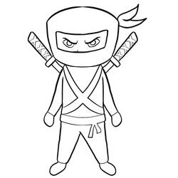 Coloriage Ninja (Personnages) #187804 à imprimer et colorier