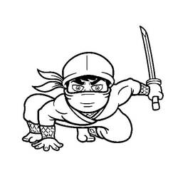 Coloriage Ninja (Personnages) #187812 à imprimer et colorier