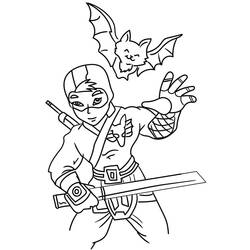 Coloriage Ninja (Personnages) #187814 à imprimer et colorier