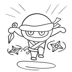 Coloriage Ninja (Personnages) #187816 à imprimer et colorier