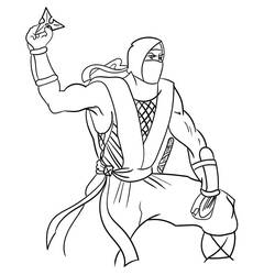 Coloriage Ninja (Personnages) #187818 à imprimer et colorier