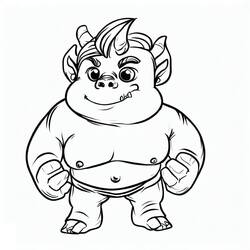 Coloriage Ogre (Personnages) #189713 à imprimer et colorier