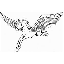 Dessin à colorier: Pégase (Personnages) #209063 - Coloriages à Imprimer Gratuits