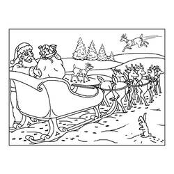 Dessin à colorier: Père Noël (Personnages) #104656 - Coloriages à imprimer