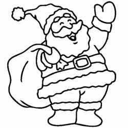 Dessin à colorier: Père Noël (Personnages) #104658 - Coloriages à imprimer
