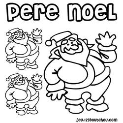 Dessin à colorier: Père Noël (Personnages) #104679 - Coloriages à Imprimer Gratuits