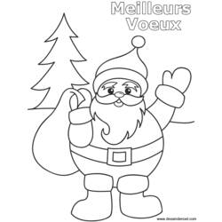 Dessin à colorier: Père Noël (Personnages) #104695 - Coloriages à Imprimer Gratuits