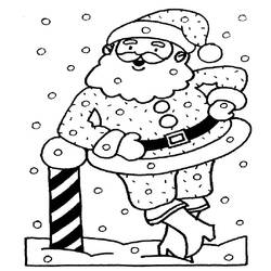 Dessin à colorier: Père Noël (Personnages) #104728 - Coloriages à imprimer