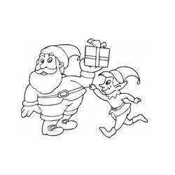 Dessin à colorier: Père Noël (Personnages) #104729 - Coloriages à Imprimer Gratuits