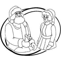 Dessin à colorier: Père Noël (Personnages) #104751 - Coloriages à Imprimer Gratuits