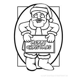 Dessin à colorier: Père Noël (Personnages) #104801 - Coloriages à Imprimer Gratuits