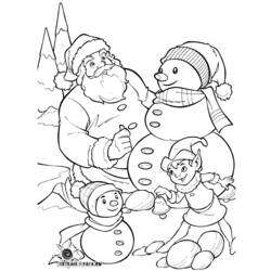 Dessin à colorier: Père Noël (Personnages) #104836 - Coloriages à Imprimer Gratuits