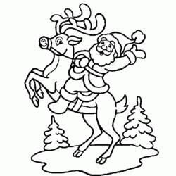 Dessin à colorier: Père Noël (Personnages) #104839 - Coloriages à Imprimer Gratuits