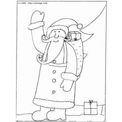 Dessin à colorier: Père Noël (Personnages) #104841 - Coloriages à Imprimer Gratuits