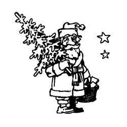 Dessin à colorier: Père Noël (Personnages) #104846 - Coloriages à Imprimer Gratuits