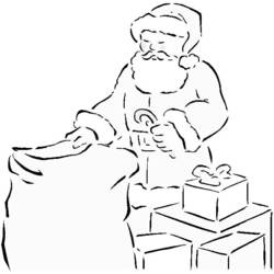 Dessin à colorier: Père Noël (Personnages) #104860 - Coloriages à Imprimer Gratuits