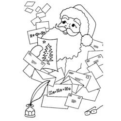 Dessin à colorier: Père Noël (Personnages) #104874 - Coloriages à Imprimer Gratuits