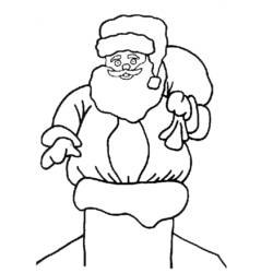 Dessin à colorier: Père Noël (Personnages) #104877 - Coloriages à Imprimer Gratuits