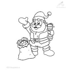 Dessin à colorier: Père Noël (Personnages) #104882 - Coloriages à Imprimer Gratuits