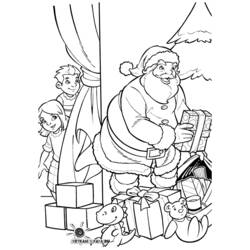 Dessin à colorier: Père Noël (Personnages) #104883 - Coloriages à Imprimer Gratuits