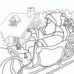 Dessin à colorier: Père Noël (Personnages) #104884 - Coloriages à Imprimer Gratuits