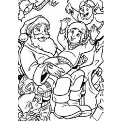 Dessin à colorier: Père Noël (Personnages) #104890 - Coloriages à Imprimer Gratuits