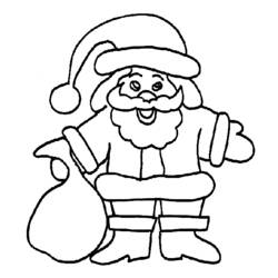 Dessin à colorier: Père Noël (Personnages) #104891 - Coloriages à Imprimer Gratuits