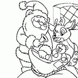 Dessin à colorier: Père Noël (Personnages) #104893 - Coloriages à Imprimer Gratuits