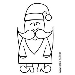 Dessin à colorier: Père Noël (Personnages) #104911 - Coloriages à imprimer