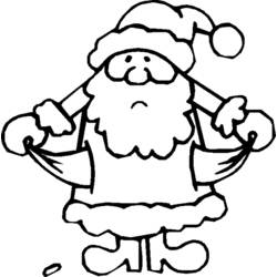 Dessin à colorier: Père Noël (Personnages) #104938 - Coloriages à Imprimer Gratuits