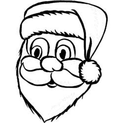 Dessin à colorier: Père Noël (Personnages) #104943 - Coloriages à Imprimer Gratuits