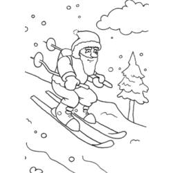 Dessin à colorier: Père Noël (Personnages) #104992 - Coloriages à Imprimer Gratuits