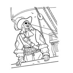 Dessin à colorier: Pirate (Personnages) #105004 - Coloriages à Imprimer