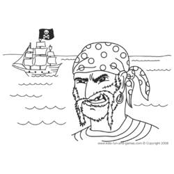 Dessin à colorier: Pirate (Personnages) #105025 - Coloriages à Imprimer Gratuits