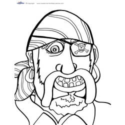 Dessin à colorier: Pirate (Personnages) #105065 - Coloriages à Imprimer Gratuits