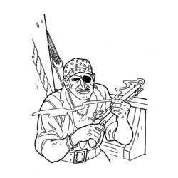 Dessin à colorier: Pirate (Personnages) #105244 - Coloriages à Imprimer Gratuits