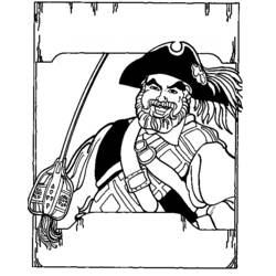 Dessin à colorier: Pirate (Personnages) #105327 - Coloriages à Imprimer Gratuits
