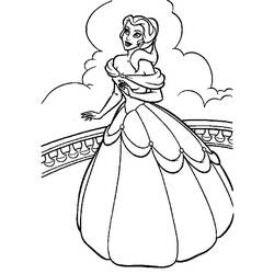 Dessin à colorier: Princesse (Personnages) #85187 - Coloriages à Imprimer Gratuits