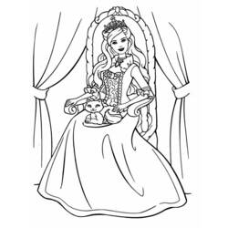 Dessin à colorier: Princesse (Personnages) #85200 - Coloriages à Imprimer Gratuits