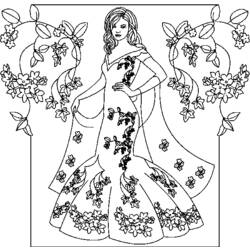 Dessin à colorier: Princesse (Personnages) #85212 - Coloriages à Imprimer Gratuits