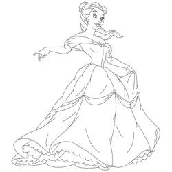 Dessin à colorier: Princesse (Personnages) #85216 - Coloriages à Imprimer Gratuits