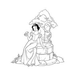 Dessin à colorier: Princesse (Personnages) #85227 - Coloriages à Imprimer Gratuits