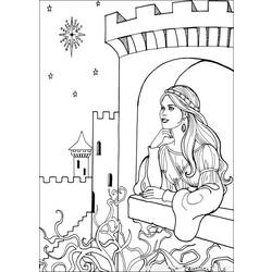Dessin à colorier: Princesse (Personnages) #85229 - Coloriages à Imprimer Gratuits